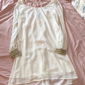 Float white classy dress